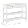 vidaXL Buffet Blanc 110x35x80 cm MDF