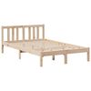 vidaXL Lit biblioth&egrave;que sans matelas 135x190 cm bois de pin massif