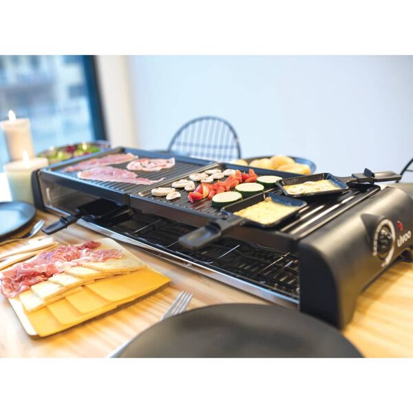 Livoo Ensemble de raclette 12 personnes 1800 W Noir