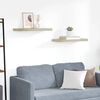 vidaXL &Eacute;tag&egrave;res murales flottantes 2 pcs ch&ecirc;ne 60x23,5x3,8 cm MDF