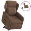vidaXL Fauteuil inclinable &eacute;lectrique marron tissu