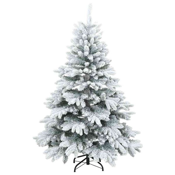 vidaXL Sapin de No&euml;l artificiel avec 150 LED Blanc 120 cm PE et PVC