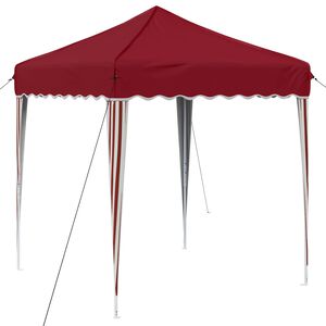vidaXL Tente de f&ecirc;te pop-up 195 x 195 x 245 cm Bordeaux Tissu Oxford