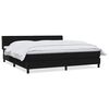 vidaXL Sommier &agrave; lattes de lit avec matelas noir 200x210 cm Velours