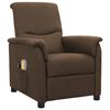 vidaXL Fauteuil électrique de massage Marron Tissu