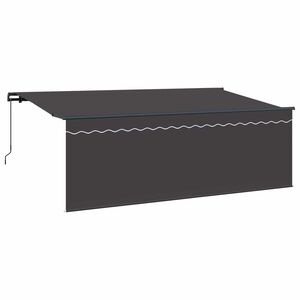 vidaXL Auvent R&eacute;tractable Anthracite 350 x 200 cm