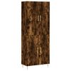vidaXL Buffet haut Ch&ecirc;ne fum&eacute; 69,5x34x180 cm Bois d'ing&eacute;nierie