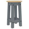 vidaXL Tabourets de bar lot de 2 gris bois massif de pin