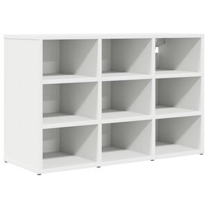 vidaXL Cabinet &agrave; chaussures Blanc 77,5 x 30 x 51 cm Bois d'ing&eacute;nierie