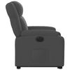 vidaXL Fauteuil inclinable électrique gris foncé tissu