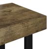 vidaXL Table basse Marron foncé et noir 90x45x40 cm MDF et fer