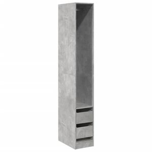 vidaXL Garde-robe gris b&eacute;ton 30x50x200 cm bois d'ing&eacute;nierie