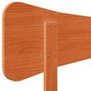 vidaXL T&ecirc;te de lit cire marron 120 cm bois massif de pin