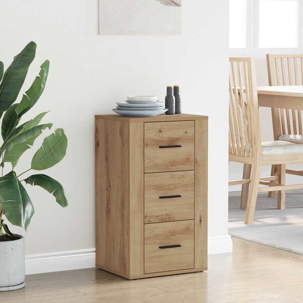 vidaXL Buffet Ch&ecirc;ne artisanal 40 x 33 x 70 cm Bois d'ing&eacute;nierie