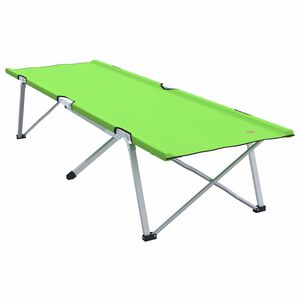 vidaXL Lit de camping pliant Vert 194 x 62,5 x 42,5 cm Oxford et acier