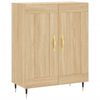 vidaXL Buffet haut Ch&ecirc;ne sonoma 69,5x34x180 cm Bois d'ing&eacute;nierie