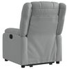 vidaXL Fauteuil inclinable &eacute;lectrique gris clair tissu