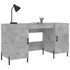 vidaXL Bureau gris b&eacute;ton 140x50x75 cm bois d'ing&eacute;nierie