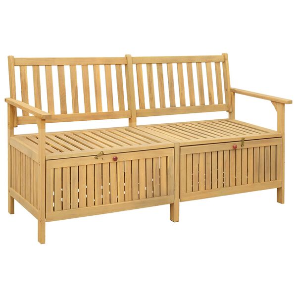 vidaXL Banc de rangement avec stockage avec porte Acacia massif