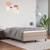 vidaXL Sommier &agrave; lattes de lit matelas cappuccino 120x190cm similicuir