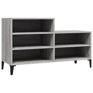 vidaXL Armoire &agrave; chaussures Sonoma gris 102x36x60 cm Bois d'ing&eacute;nierie