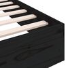 vidaXL Cadre de lit sans matelas noir bois massif 75x190 cm
