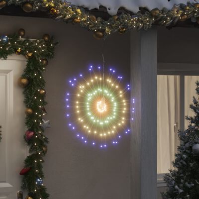 vidaXL Étoile rayonnante de Noël 140 LED multicolore 17 cm