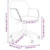 vidaXL Chaise pivotante de bureau Vert fonc&eacute; Tissu