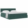 vidaXL Lit de Rangement avec matelas Vert fonc&eacute; 90 x 200 cm