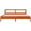 vidaXL Cadre de lit sans matelas cire marron 200x200cm bois pin massif