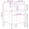 vidaXL Cabinet de chevet avec &eacute;tag&egrave;re Ch&ecirc;ne Sonoma 40 x 40 x 61 cm