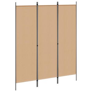 vidaXL Paravent Beige 150 x 180 cm Tissu