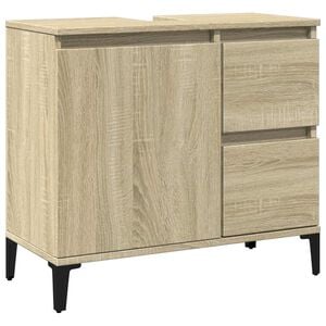 vidaXL Armoire salle de bain ch&ecirc;ne sonoma 65x33x60 cm