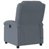 vidaXL Fauteuil inclinable de massage &eacute;lectrique gris fonc&eacute; velours