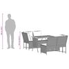 vidaXL Salon de jardin avec coussins 3 pcs beige r&eacute;sine tress&eacute;e