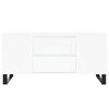 vidaXL Table basse blanc 102x44,5x50 cm bois d'ing&eacute;nierie