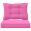 vidaXL Coussin de canap&eacute; d'ext&eacute;rieur 2 pcs Rose Polyester