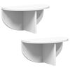 vidaXL &Eacute;tag&egrave;re Murale Montage mural 2 pc Blanc 38 x 19 x 19 cm