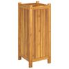 vidaXL Jardini&egrave;re avec doublure 31x31x75 cm bois massif d'acacia