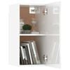 vidaXL Meuble TV Blanc brillant 30,5x30x60 cm Bois d’ingénierie