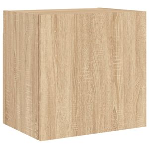vidaXL Meuble TV mural ch&ecirc;ne sonoma 40,5x30x40 cm bois d'ing&eacute;nierie