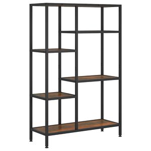 vidaXL &Eacute;tag&egrave;re &agrave; livres 80x30x120 cm Acier et bois d'ing&eacute;nierie