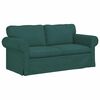 vidaXL Canap&eacute; 2 pcs Vert fonc&eacute; 175 x 82 x 80 cm tissu