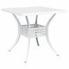 vidaXL Ensemble de tables de jardin 3 pcs Blanc Aluminium coul&eacute;