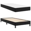 vidaXL Cadre de lit avec matelas Noir 90 x 190 cm tissu