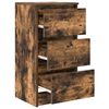 vidaXL Buffet ch&ecirc;ne fum&eacute; 37,5x35x76 cm bois d'ing&eacute;nierie