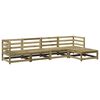 vidaXL Salon de jardin 5 pcs bois de pin impr&eacute;gn&eacute;