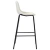 vidaXL Ensemble de bar 5 pcs Tissu Cr&egrave;me