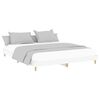 vidaXL Cadre de lit sans matelas blanc 140x200 cm bois d'ingénierie