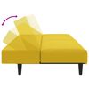 vidaXL Ensemble de canapés 2 pcs jaune velours